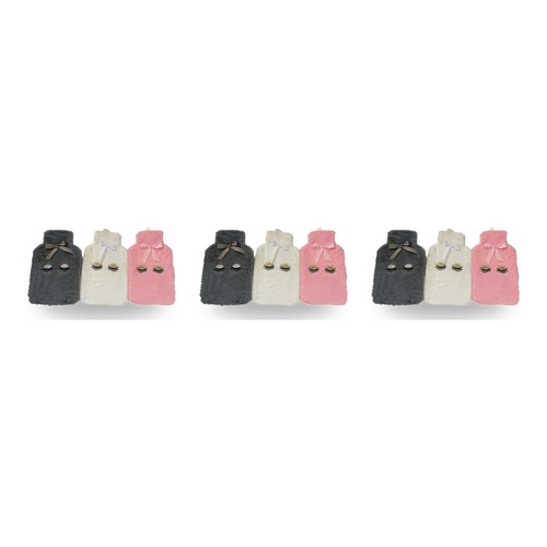 Health & Beauty Soft Plush Hot Water Bottle Cover Sleepy Eyes with Velcro - Random Colour Supplied Pack of 3