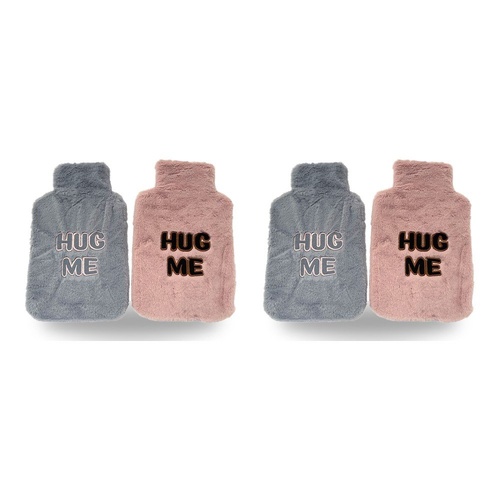 Health & Beauty Soft Plush Hot Water Bottle Cover Hug Me with Velcro - Random Colour Supplied Pack of 2