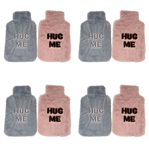 Health & Beauty Soft Plush Hot Water Bottle Cover Hug Me with Velcro - Random Colour Supplied Pack of 4