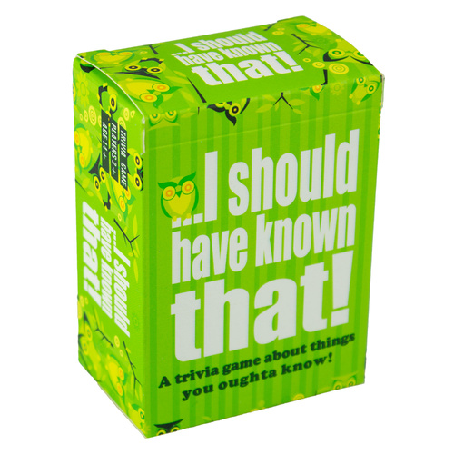I Should Have Known That! Trivia Card Game for 2+ Players Ages 14+