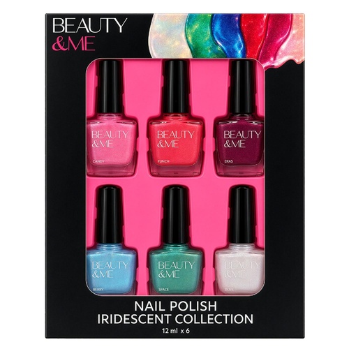 Beauty & Me Nail Polish Iridescent Collection 6 x 12mL