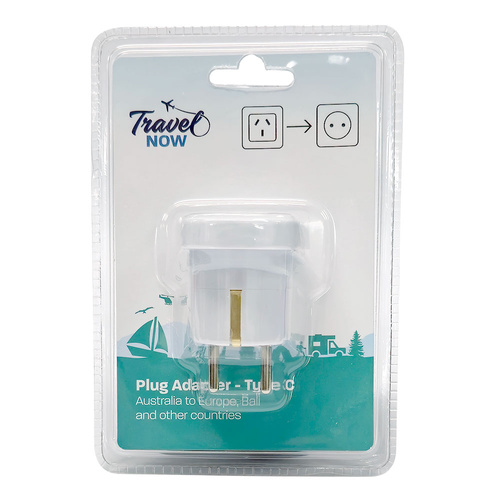 Travel Now AU to EU Travel Adapter Plug Converter for Australian Devices