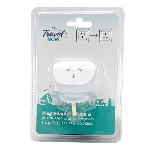 Travel Now AU to UK Plug Adapter Compact Travel Socket Adapter
