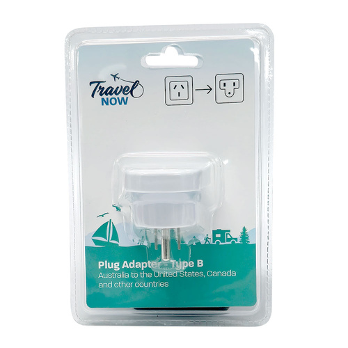 Travel Now AU to US Travel Adapter Plug Converter Universal Power Adapter