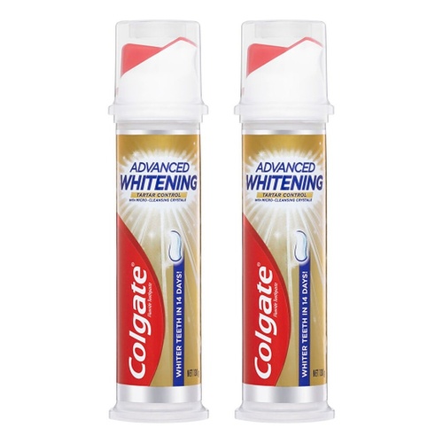 Colgate Advanced Whitening Tartar Control Toothpaste 130g Pack of 2