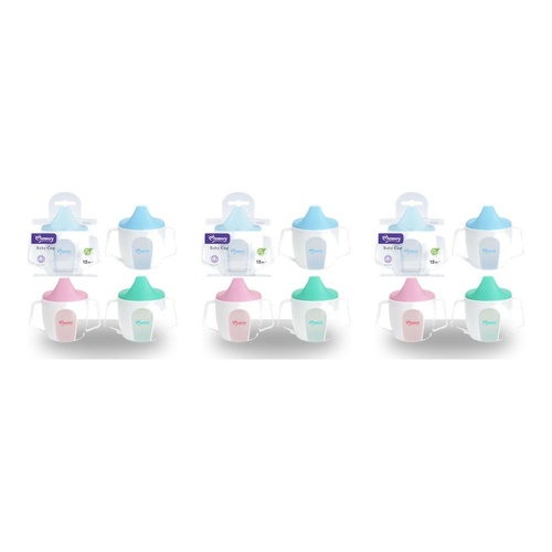 Momeasy Baby Sipper Training Cup 150mL with Handles 12m+ - Random Colour Supplied Pack of 3