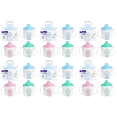 Momeasy Baby Sipper Training Cup 150mL with Handles 12m+ - Random Colour Supplied Pack of 6