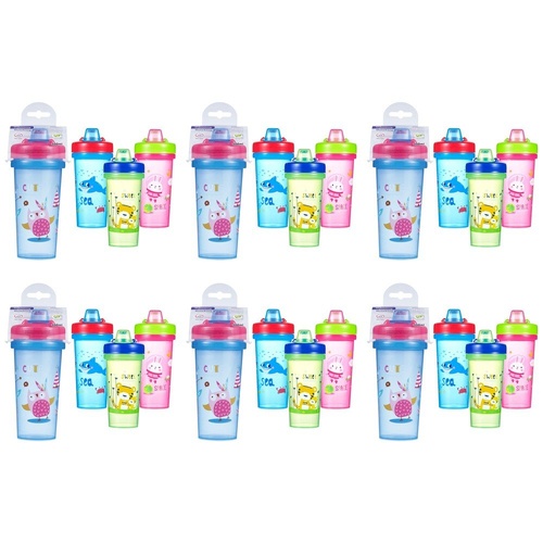 Momeasy Toddler Training Cup 300mL Non-Spill Spout - Random Design and Colour Supplied Pack of 6