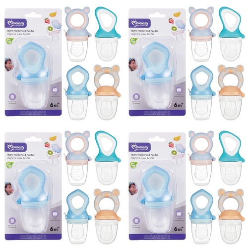 Momeasy Baby Fresh Food Feeder 6m+ - Random Design and Colour Supplied Pack of 4