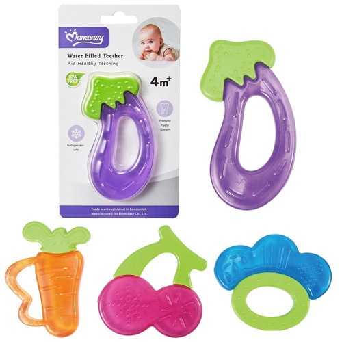 Momeasy Water Filled Teether Fruit Shapes 4m+ - Random Design Supplied