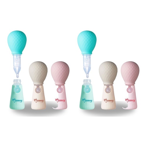 Momeasy Baby Nasal Aspirator Bulb Style with Stand - Random Colour Supplied Pack of 2