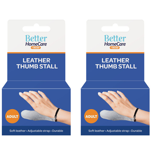 Better Home Care Now Adult Leather Thumb Stall 14.5 x 4.5cm x 2