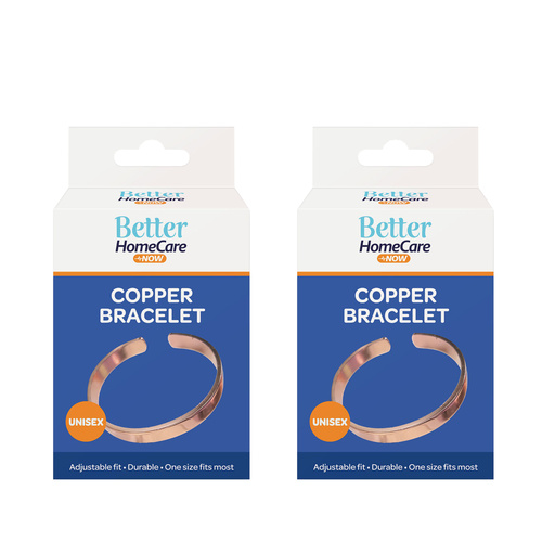 Better Home Care Now Pure Copper Bangle Bracelets Pack of 2 Wellness