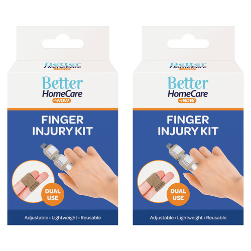 Better Home Care Now 3 Piece Finger Injury Kit Splint and Tape x 2