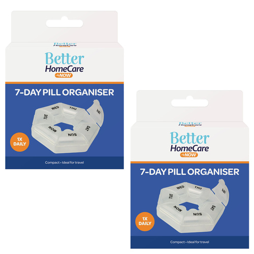 Better Home Care Now Pill Box Reminder Round 7 Day 8.5 x 2.5cm x 2