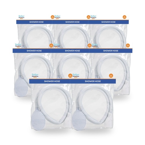 Better HomeCare Now 1m Push On Single Shower Hose Pack of 8