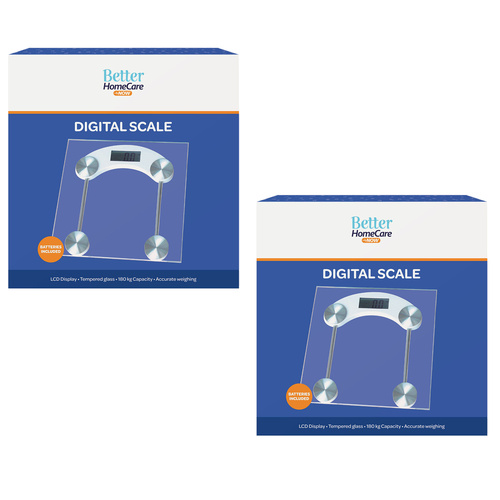Better Home Care Now Digital Glass Scale 32cm x 2
