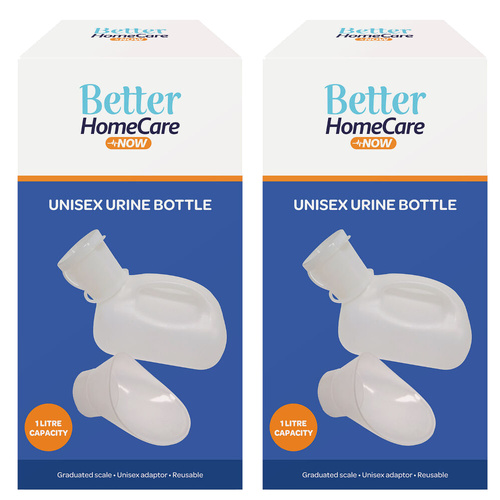 Better Home Care Now Unisex Urinal Bottle with Lid 1 L Pack of 2