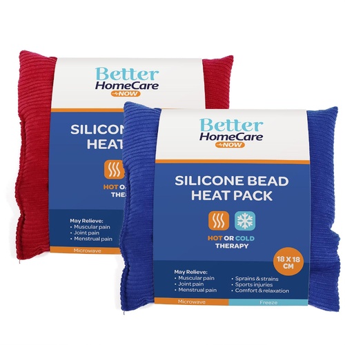 Better HomeCare Now Silicone Bead Heat Pack 18 x 18cm Assorted