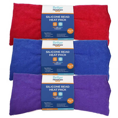 Better HomeCare Now Silicone Bead Heat Pack 38 x 18cm Assorted