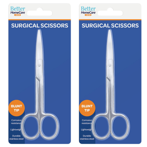 Better Homecare Now Blunt Tip Surgical Scissors Stainless Steel 2 Pack