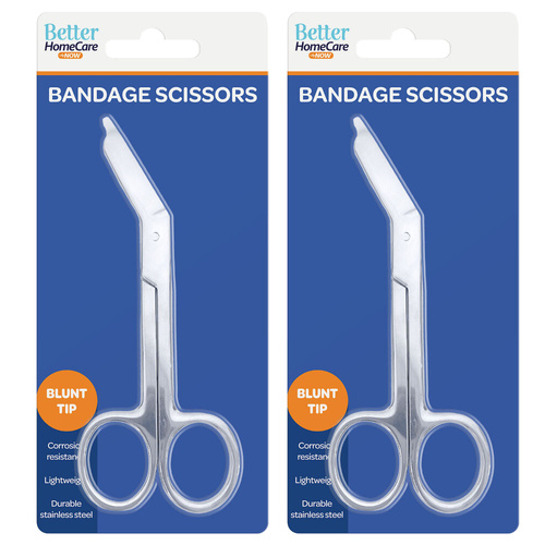 Better Homecare Now Blunt Tip Bandage Scissors Stainless Steel x 2