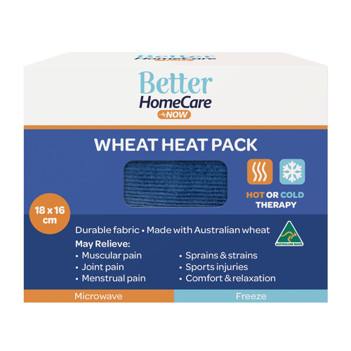 Better Homecare Now Wheat Heat & Cold Pack 18x16cm Australian Made