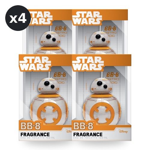 Star Wars Bb - 8 Fragrance Eau De Toilette EDT 100ml Pack of 4