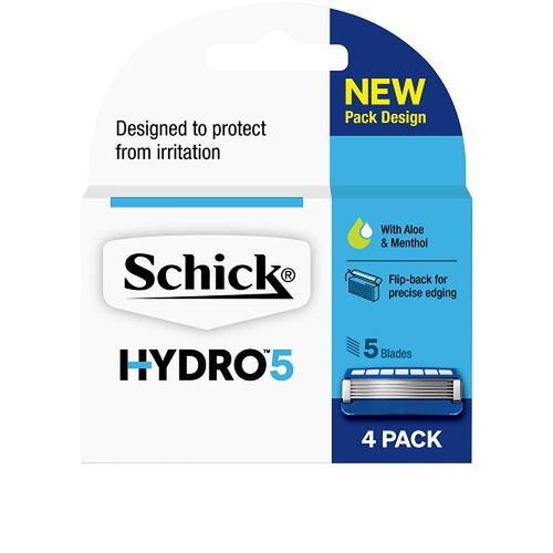 Schick Hydro 5 Blade Refills 4 Pack