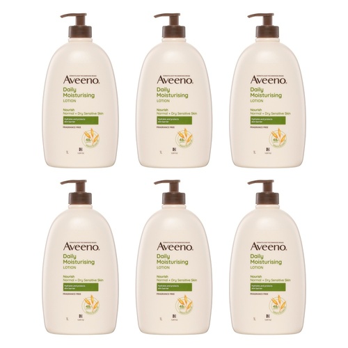 Aveeno Nourish Daily Moisturising Body Lotion 1L Pack of 6