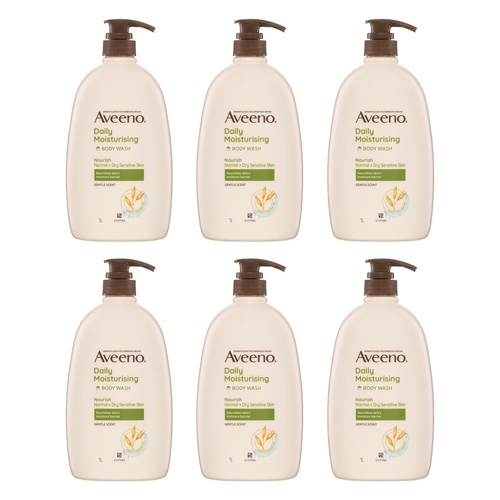 Aveeno Nourish Daily Moisturising Body Wash 1L Pack of 6