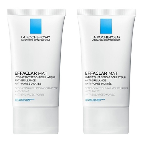 La Roche-Posay Effaclar MAT Anti-Acne Moisturiser 40mL Pack of 2