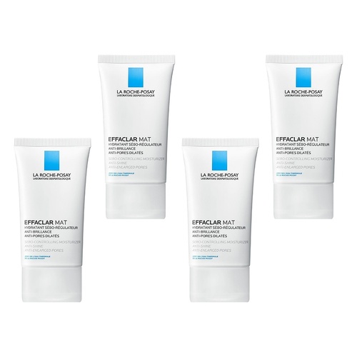 La Roche-Posay Effaclar MAT Anti-Acne Moisturiser 40mL Pack of 4