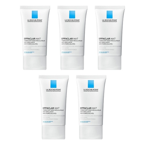 La Roche-Posay Effaclar MAT Anti-Acne Moisturiser 40mL Pack of 5
