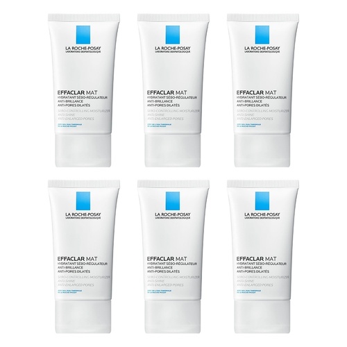 La Roche-Posay Effaclar MAT Anti-Acne Moisturiser 40mL Pack of 6