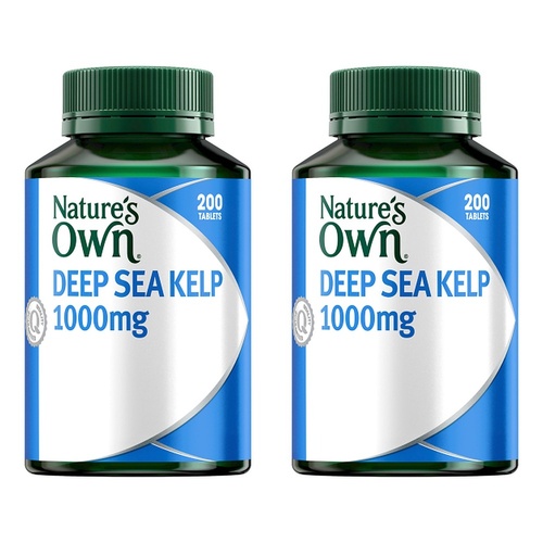 Nature's Own Deep Sea Kelp 1000mg 200 Tablets Pack of 2
