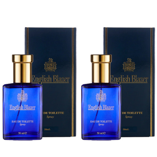 English Blazer Eau De Toilette EDT 50ml 2 Pack Mens Fragrance