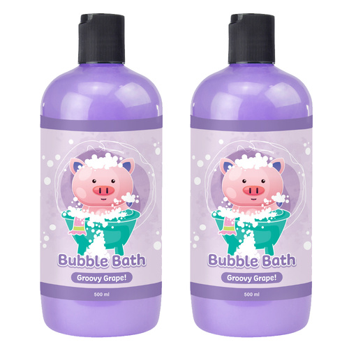 Baby & Me Piggy Bubble Bath for Kids 2 x 500ml Gentle Skin Friendly