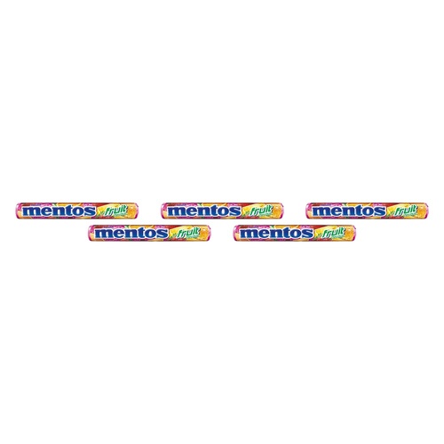 Mentos Candy Fruit Roll 14 Pack x 40 Bundle of 5