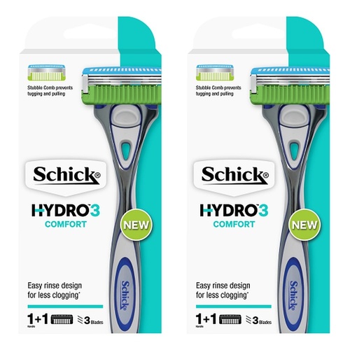Schick Hydro3 Razor & 1 Blade Pack of 2