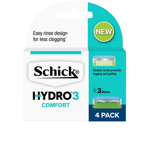 Schick Hydro3 Blades 4 Pack
