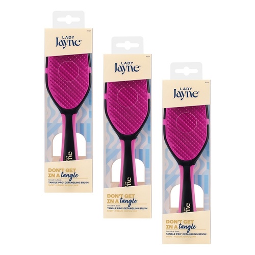 Lady Jayne Tanglepro Detangling Brush Pack of 3