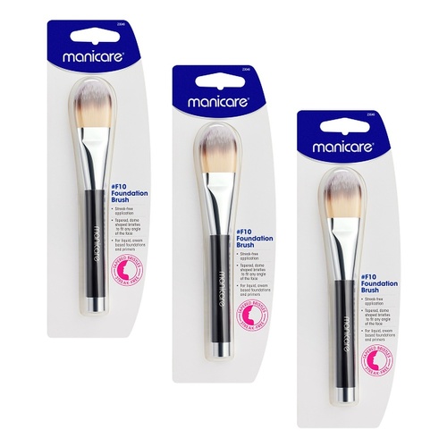 Manicare F10 Foundation Brush x 3 Bundle of 3