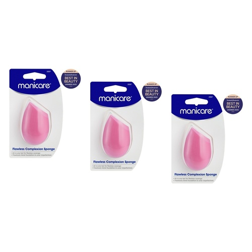 Manicare Flawless Complexion Sponge Pack of 3