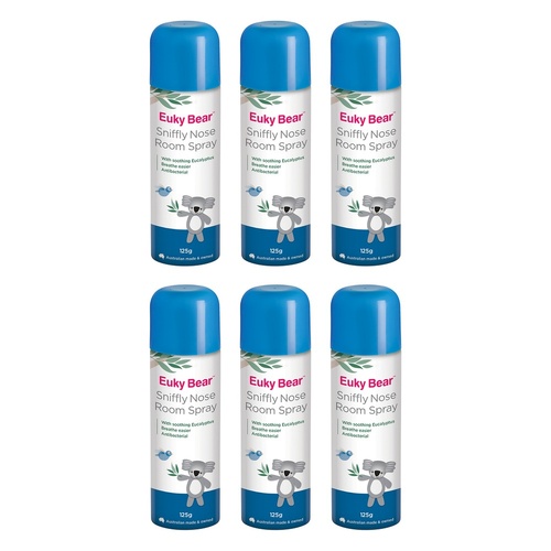 Euky Bear Sniffly Nose Spray 125g x 3 Bundle of 6
