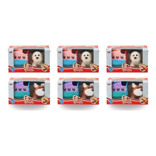 Pet House Plush Puppy with Pet Carrier Playset Ages 3+ - Random Design and Colour Supplied Pack of 3