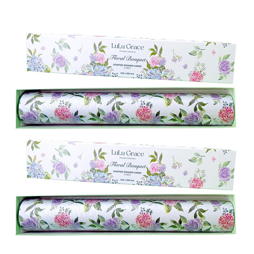 Lulu Grace Floral Bouquet Scented Drawer Liners Pack of 12