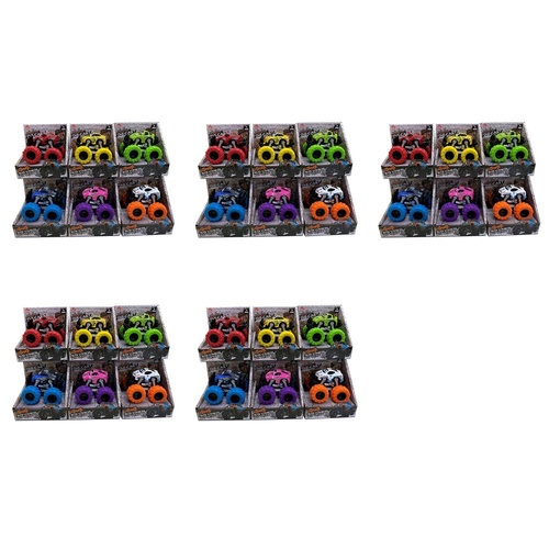 Die-Cast 4x4 Big Wheel Truck 12.5 x 10 x 12cm Assorted Colours - Random Colour Supplied Pack of 5