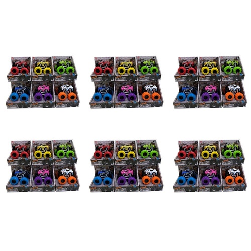 Die-Cast 4x4 Big Wheel Truck 12.5 x 10 x 12cm Assorted Colours - Random Colour Supplied Pack of 6