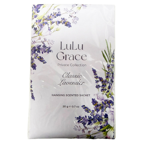 LuLu Grace Classic Lavender Hanging Scented Sachets 20g Pack
